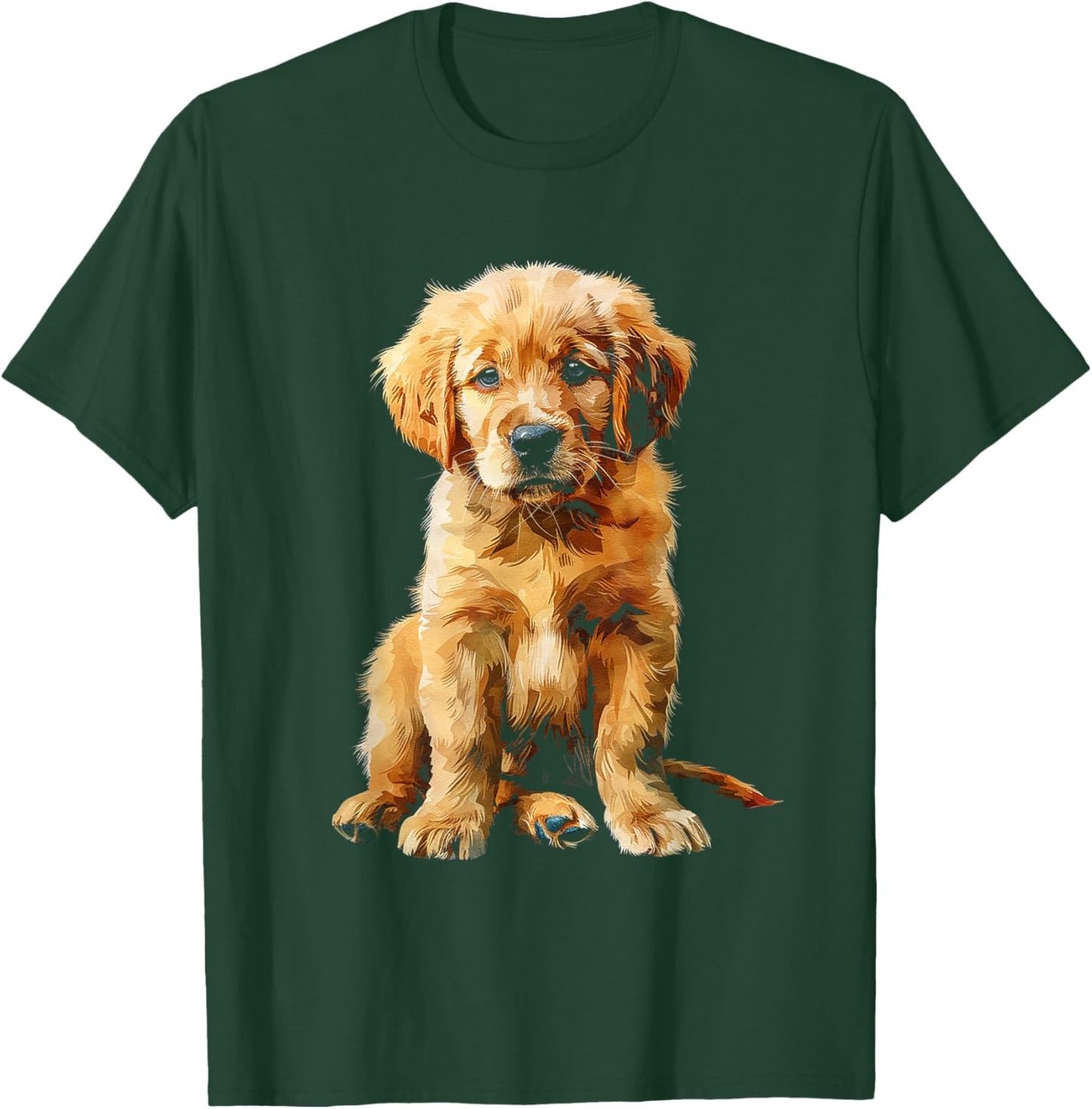 Golden Retriever Puppy T-Shirt - T-Shirt | Forest