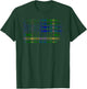 Clan Maitland Scottish tartan US flag kilt Scotland T-Shirt - T-Shirt | Forest