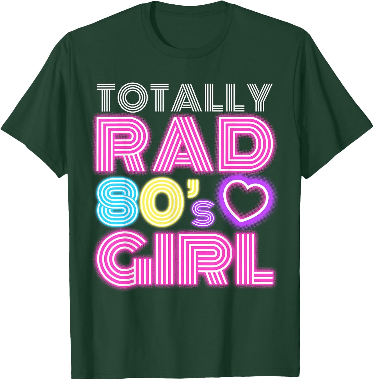 Cool 80s Girl Girls Kids Throwback Eighties Lovers T-Shirt - T-Shirt | Forest