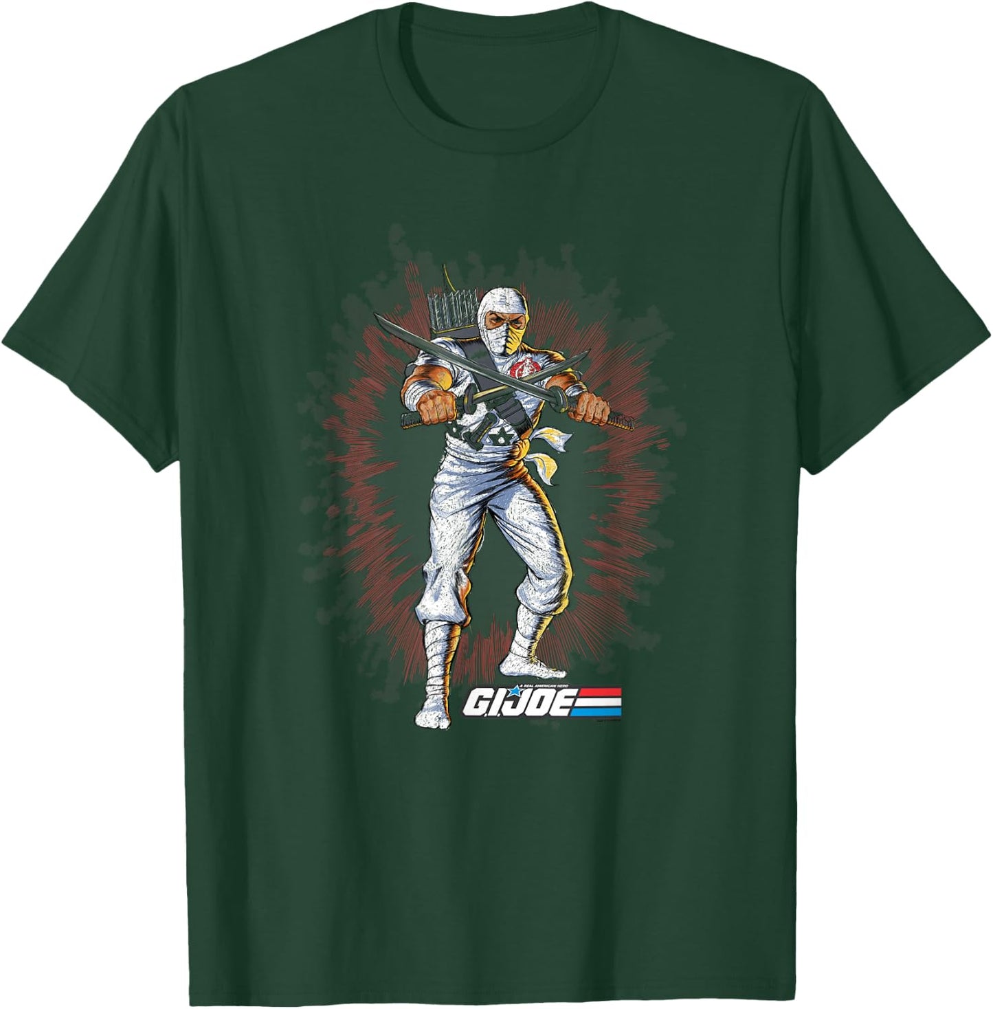 G.I. Joe Storm Shadow Action Pose Vintage Portrait T-Shirt - T-Shirt | Forest