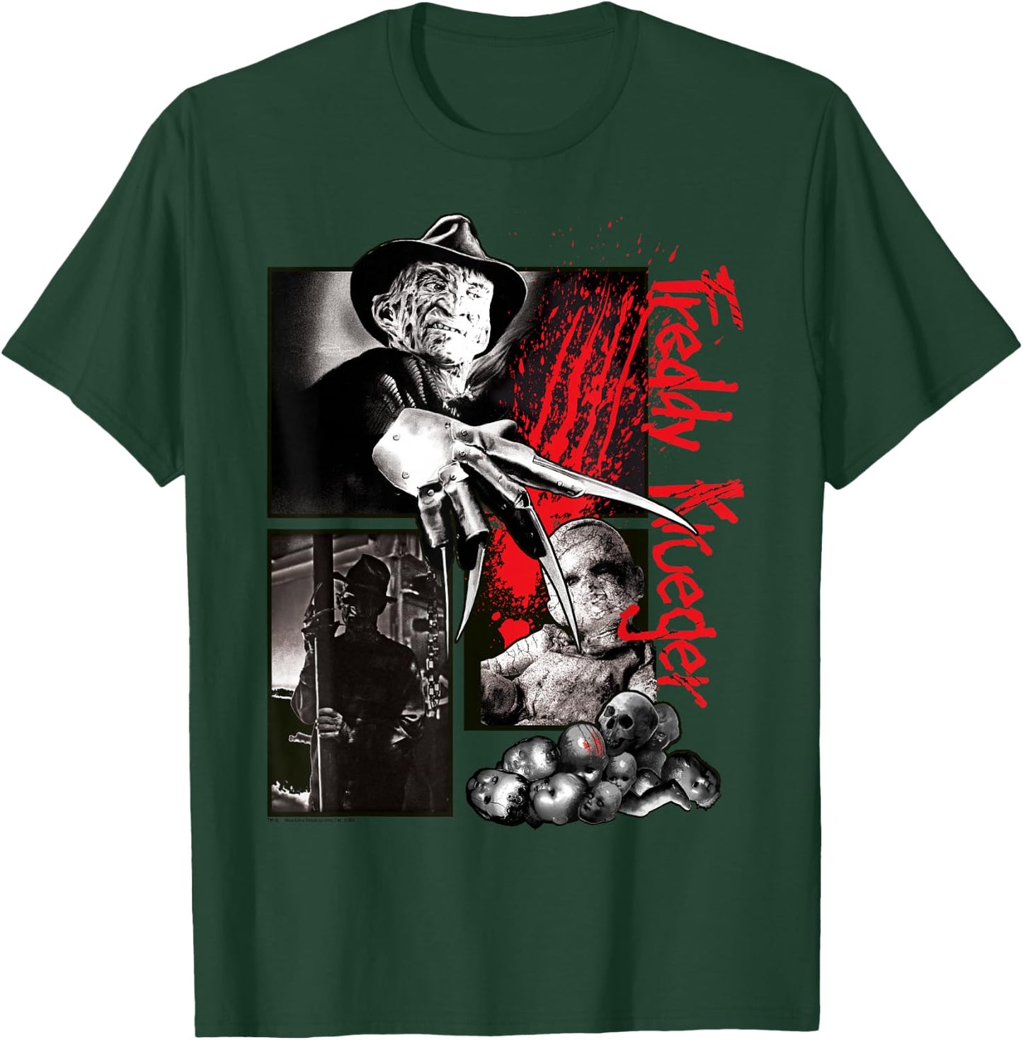 A Nightmare On Elm Street Freddy Krueger Panels T-Shirt - T-Shirt | Forest