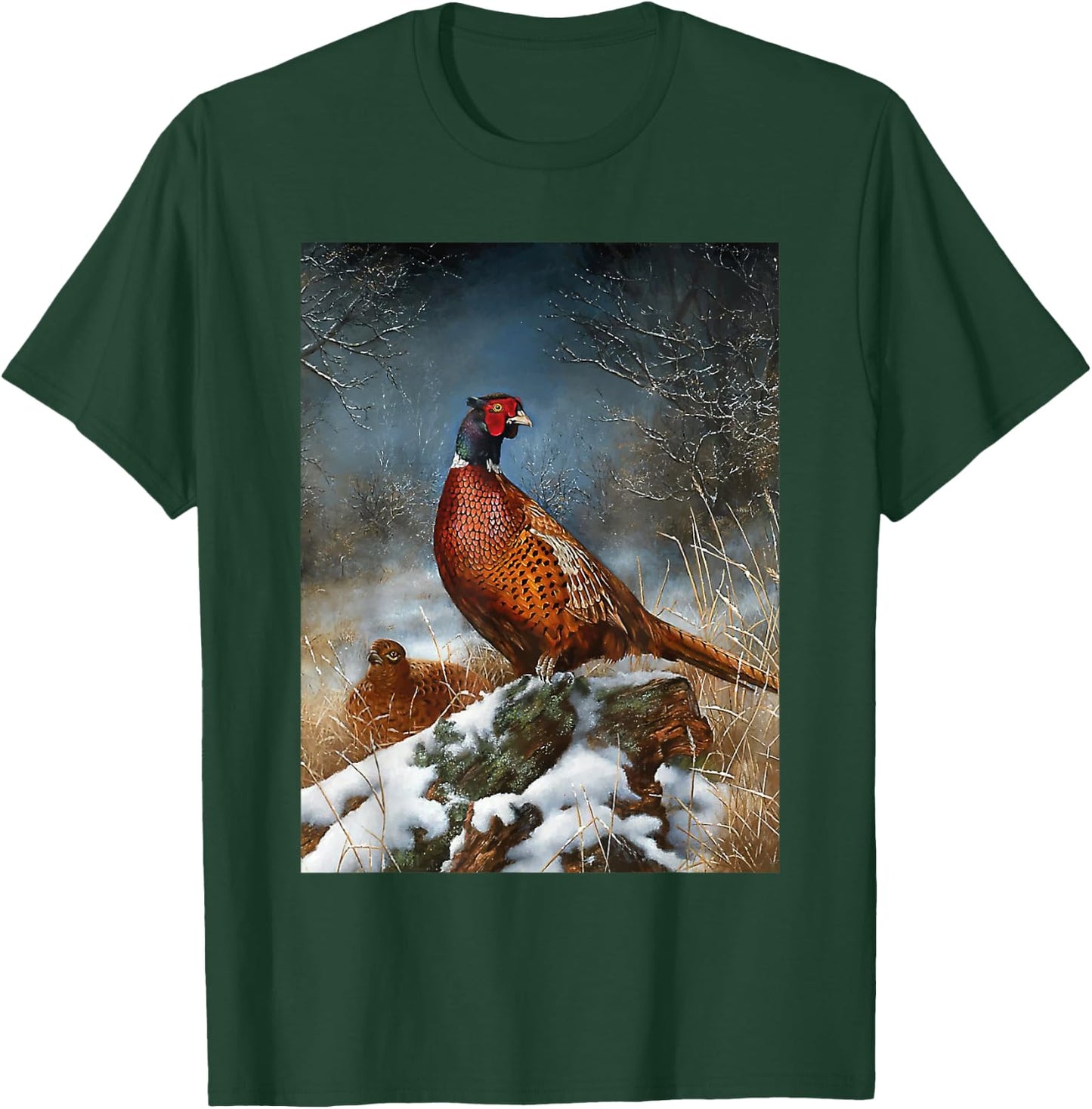 Pheasant Bird Species Hunting Accessories T-Shirt - T-Shirt | Forest