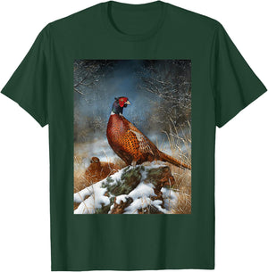 Pheasant Bird Species Hunting Accessories T-Shirt - T-Shirt | Forest