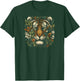 Tiger Face in Wilderness T-Shirt - T-Shirt | Forest