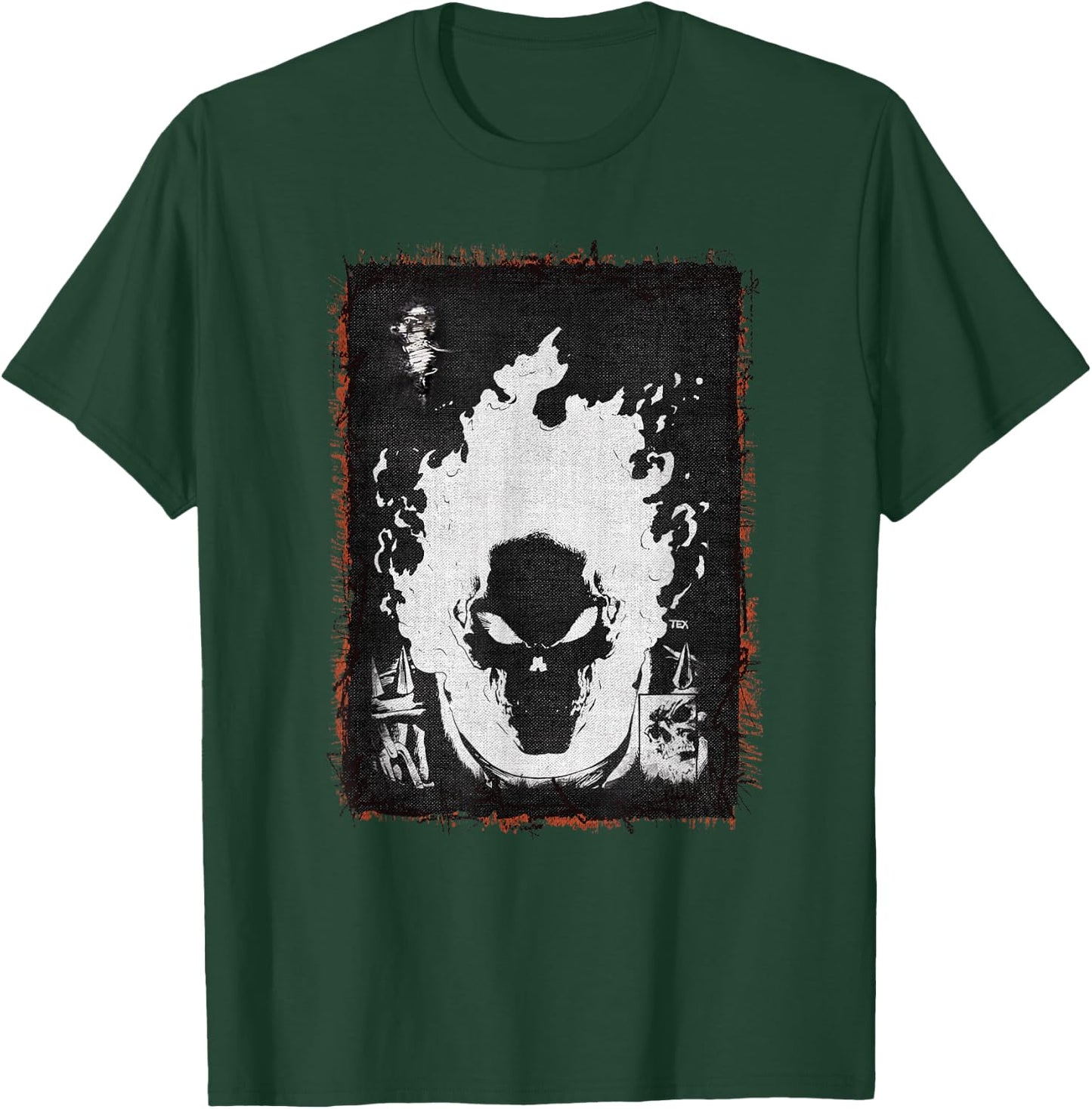 Marvel Ghost Rider Flaming Skull T-Shirt - T-Shirt | Forest