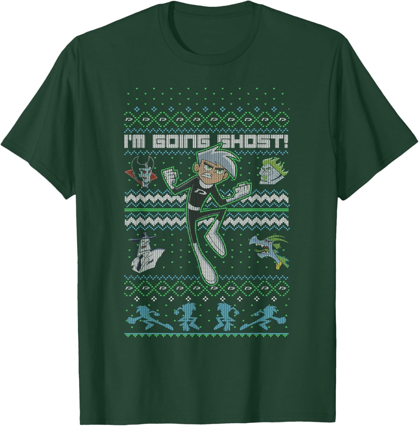 Danny Phantom Christmas I'm Going Ghost Ugly Sweater T-Shirt - T-Shirt | Forest