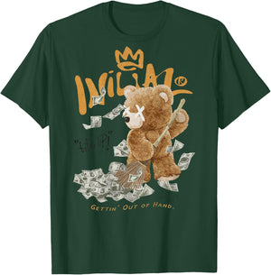 Back Print Aesthetic Streetwear Fashion Women Men Teddy Bear T-Shirt - T-Shirt | Forest