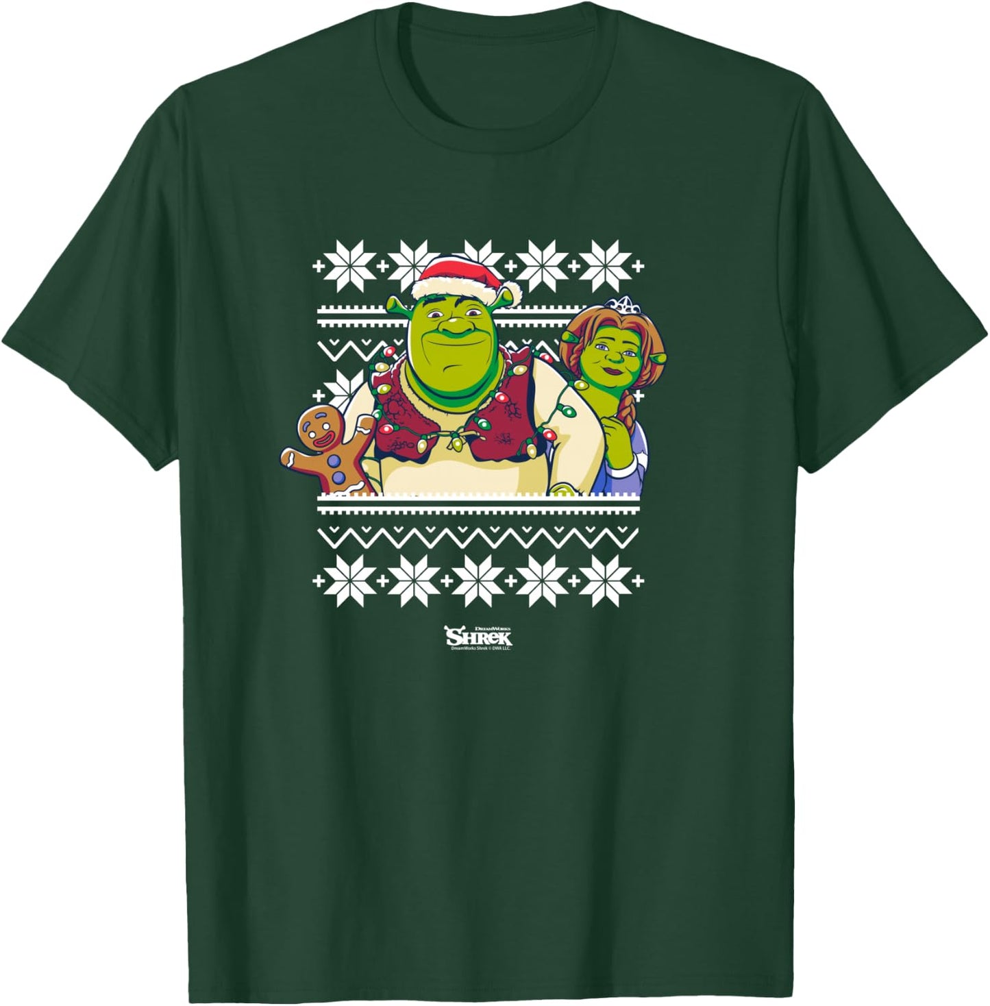 Shrek And Fiona Ugly Sweater T-Shirt - T-Shirt | Forest