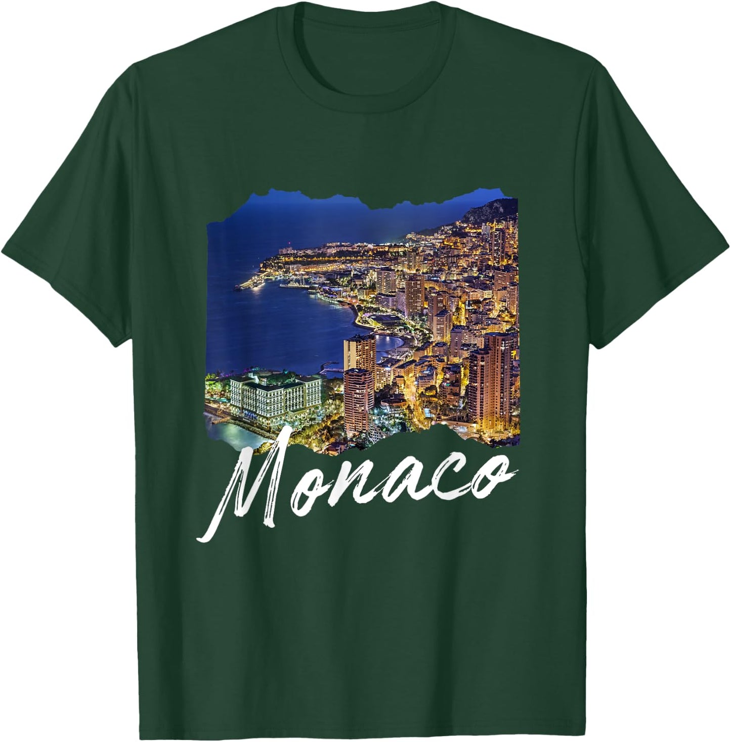 Monaco At Night / Monaco T-Shirt - T-Shirt | Forest