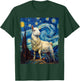 Mountain Goat art Van Gogh Mountain Goat T-Shirt - T-Shirt | Forest