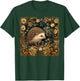 Hedgehog in a Forest William Morris Style T-Shirt - T-Shirt | Forest
