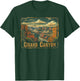 Grand Canyon - US National Park Vintage Men Women Kids Retro T-Shirt - T-Shirt | Forest