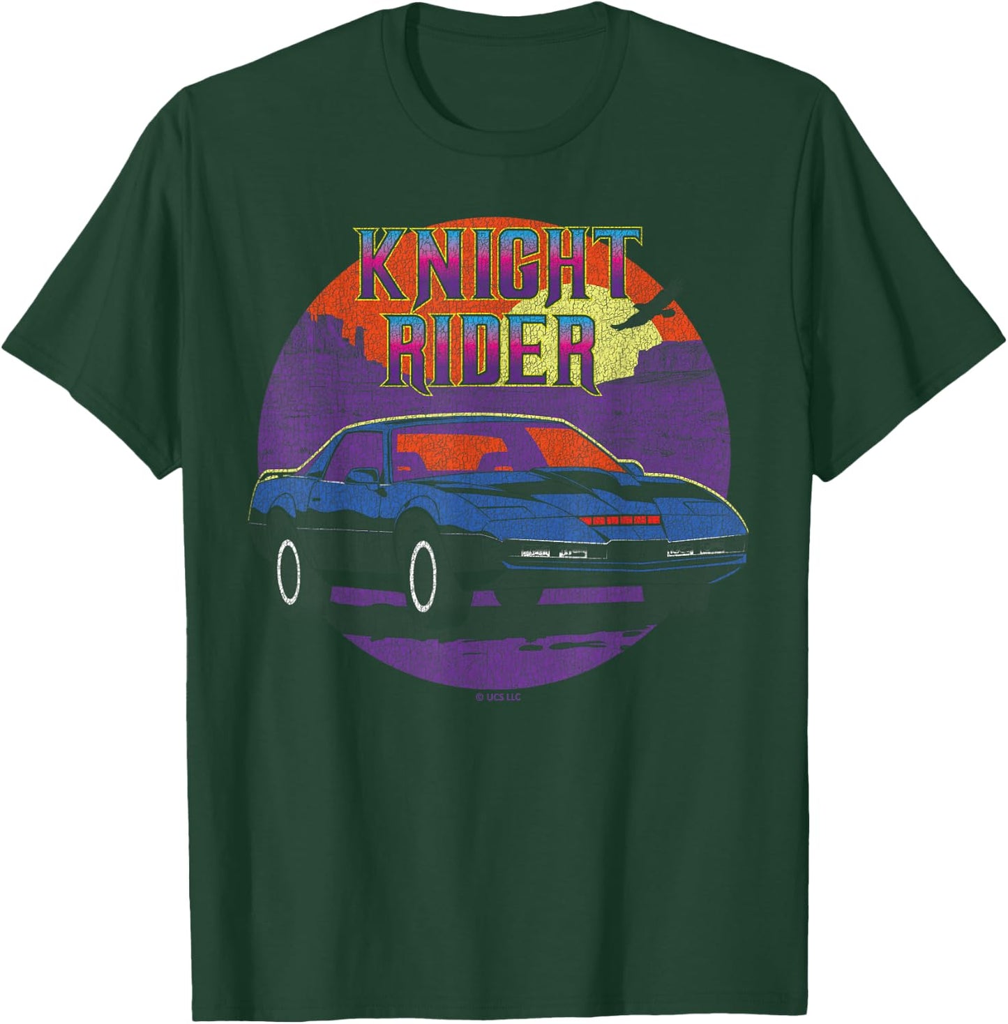 Knight Rider Retro Car Adventure Iconic T-Shirt - T-Shirt | Forest