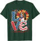 Funny Love Basset Hound Dog USA Flag Patriotic 4th Of July Women Kids T-Shirt - T-Shirt | Forest