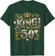 50th Birthday Gift Shirt - The King is 50 Bling T-Shirt - T-Shirt | Forest