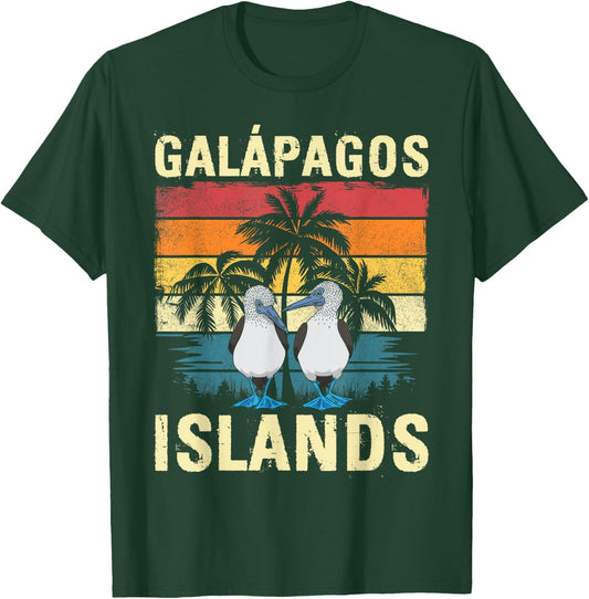 Vintage Blue-footed Booby Galapagos Islands T-Shirt - T-Shirt | Forest