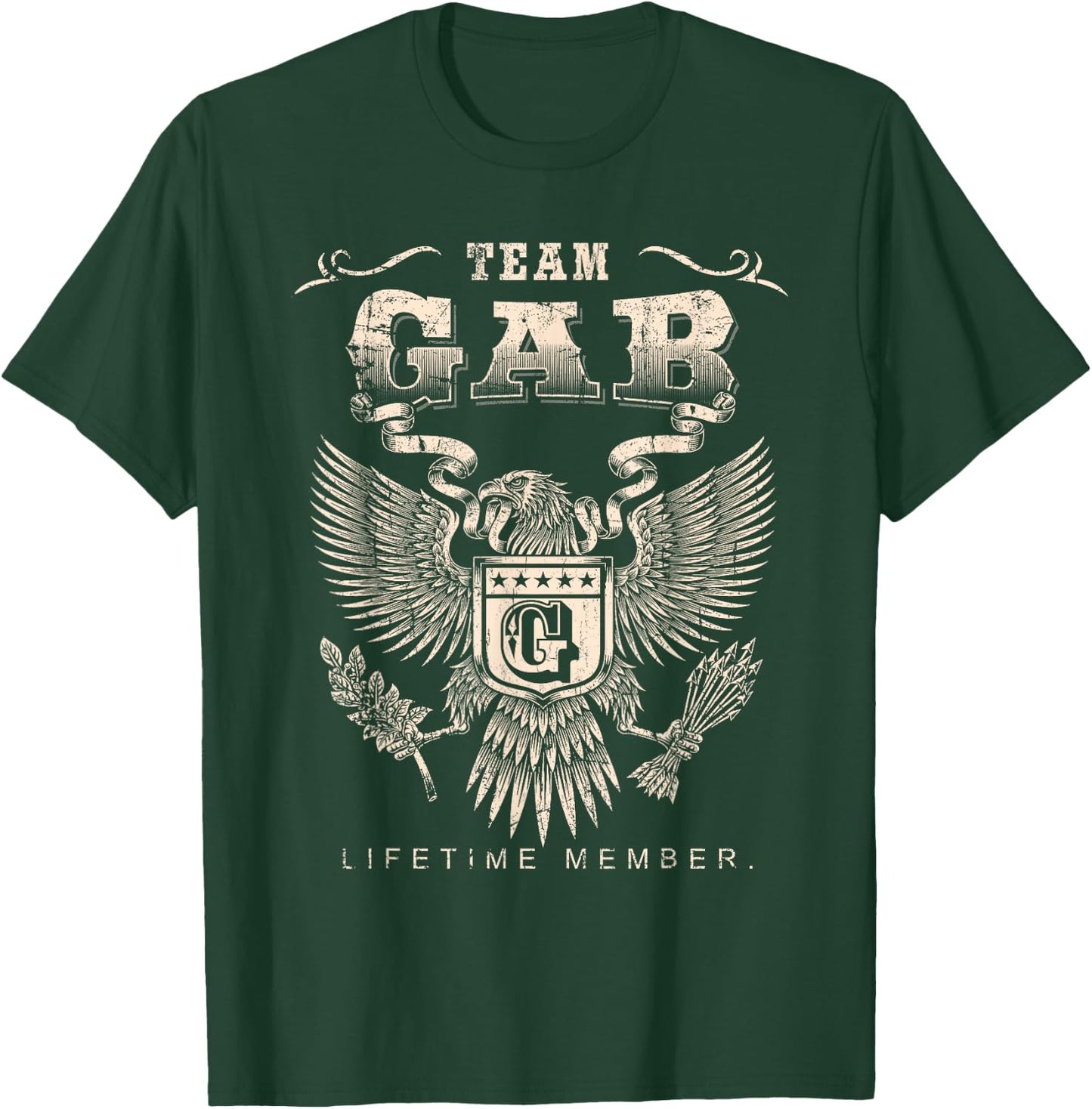 Team Gab Lifetime Member - Gab Name T-Shirt - T-Shirt | Forest