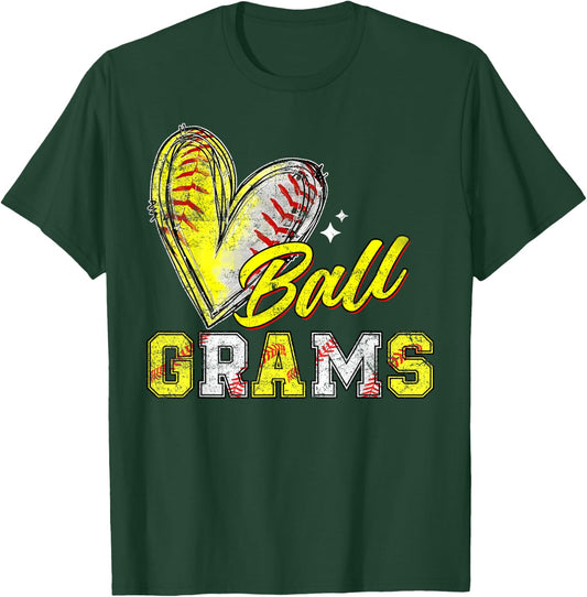 Funny Ball Grams Softball Baseball Grams T-Shirt - T-Shirt | Forest