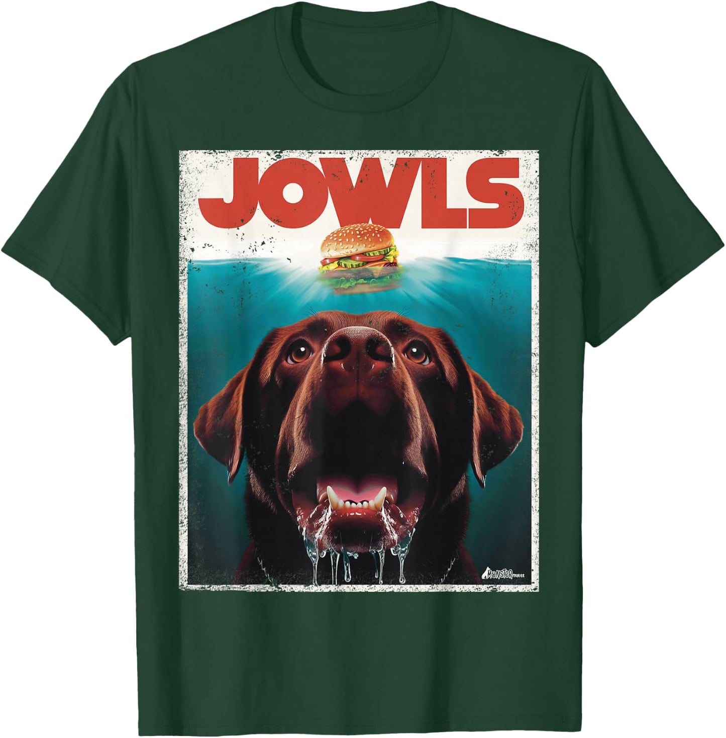 Funny Chocolate Lab Jowls, Labrador Retriever Dog Mom Dad T-Shirt - T-Shirt | Forest