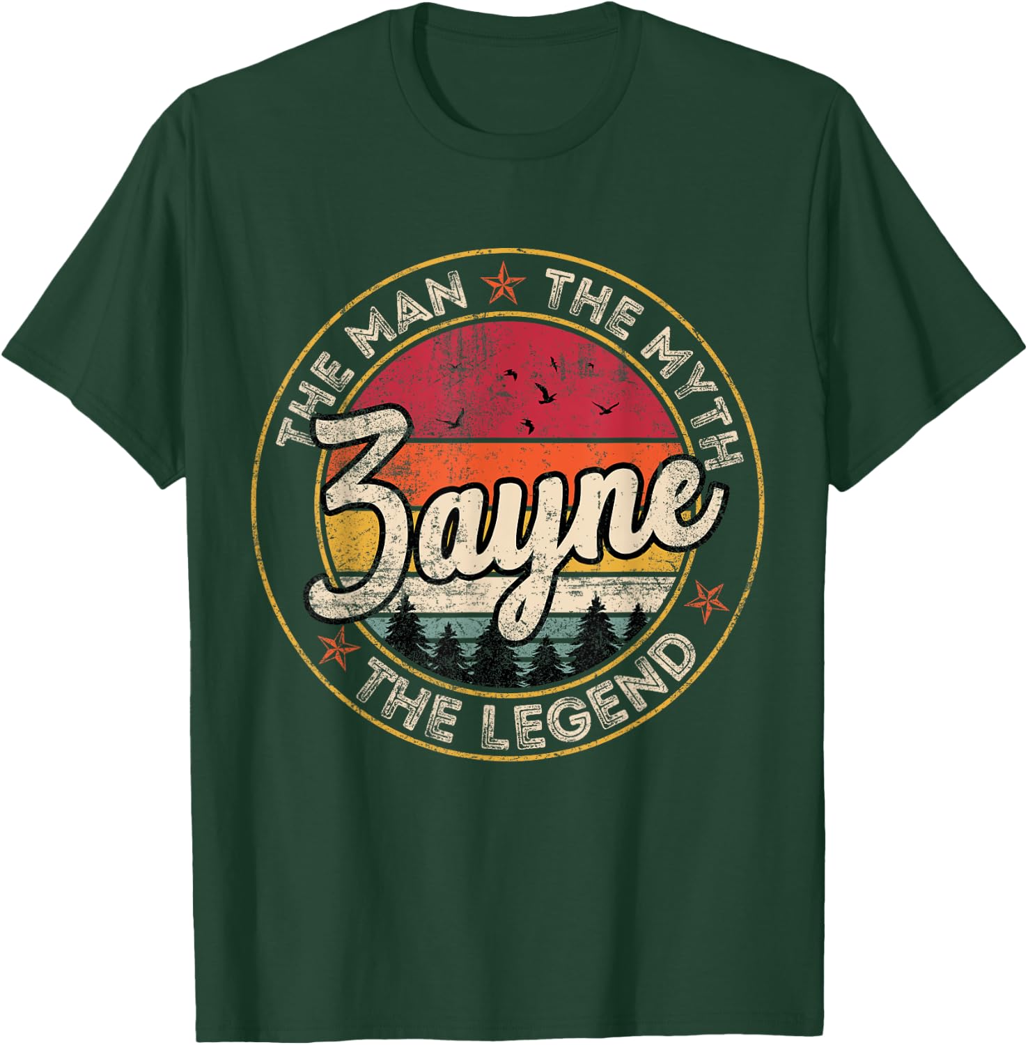 Zayne The Man The Myth The Legend Personalized Name T-Shirt - T-Shirt | Forest