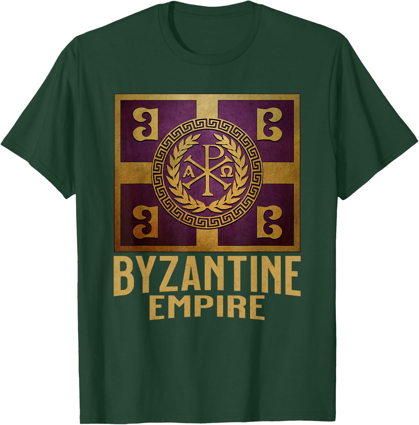 Byzantine Empire Flag Constantinople and Byzantium T-Shirt - T-Shirt | Forest