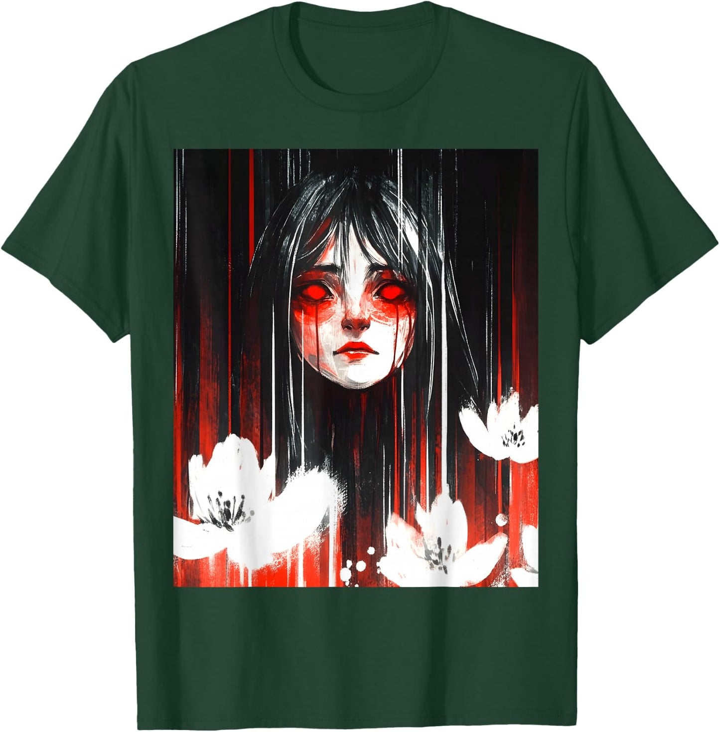 Japan Horror Anime Manga Japanese Creepy Kawaii Goth T-Shirt - T-Shirt | Forest