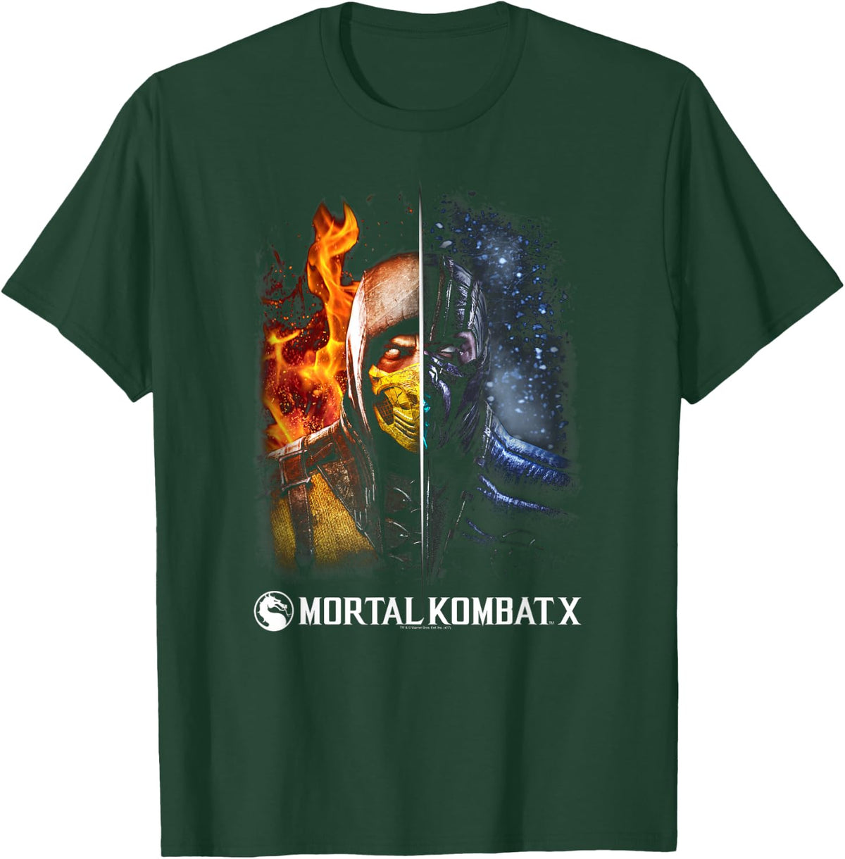 Mortal Kombat X Fire and Ice T-Shirt - T-Shirt | Forest