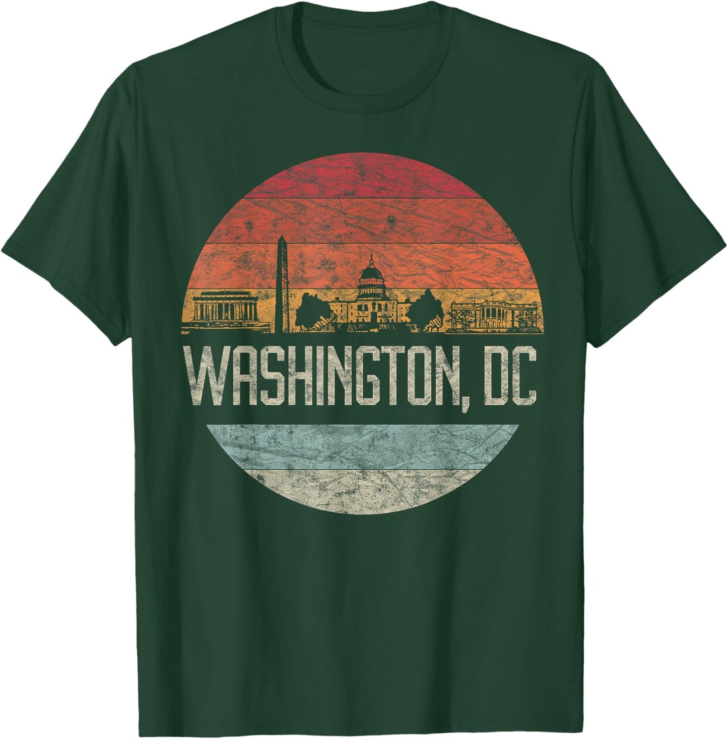 Washington D.C.Vacation Cherry Blossom White House Capitol T-Shirt - T-Shirt | Forest