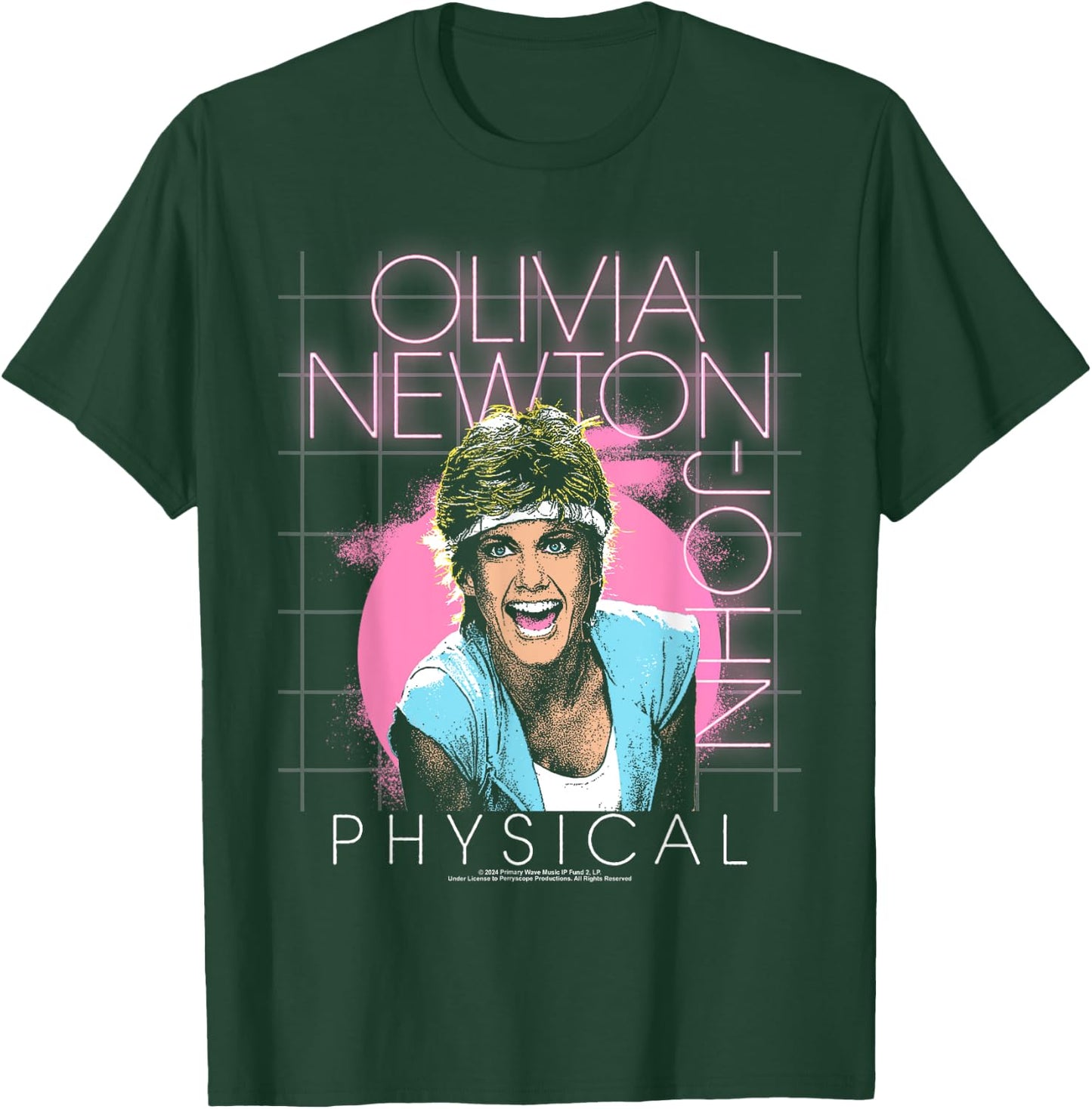 Popfunk Olivia Newton-John Let's Get Physical T-Shirt - T-Shirt | Forest