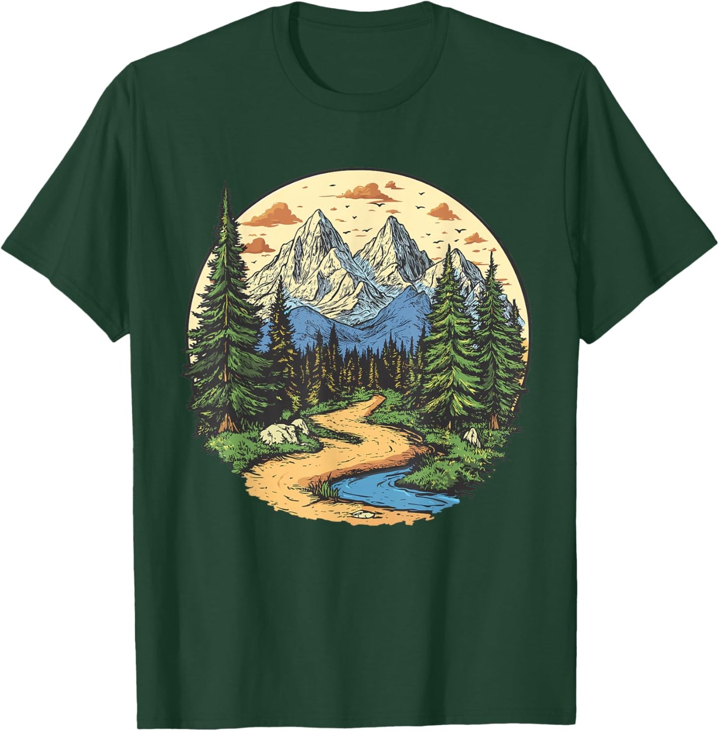 Hiking in Nature, Hiking T-Shirt - T-Shirt | Forest