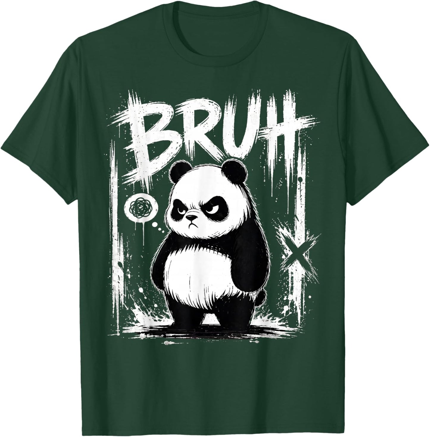 Cool Bruh Panda Funny Panda Men Women Kids Teens Animal T-Shirt - T-Shirt | Forest