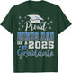 Super Proud Bonus Dad of 2025 Graduate Awesome Family School T-Shirt - T-Shirt | Forest
