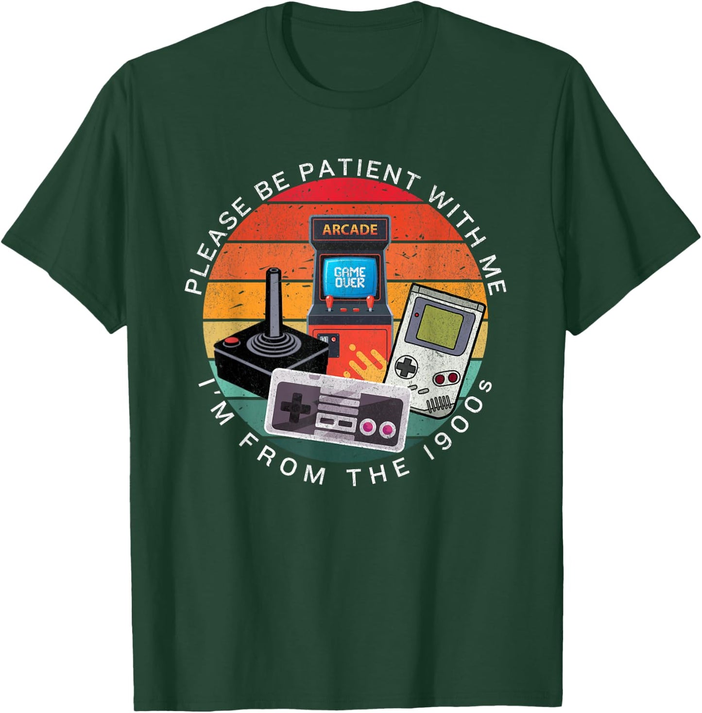 Vintage Gaming "Please Be Patient With Me I'm From The 1900s T-Shirt - T-Shirt | Forest