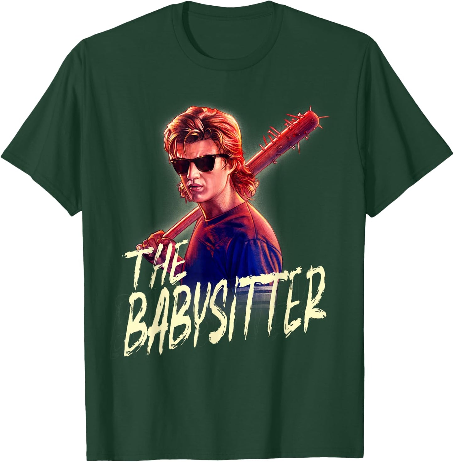 Netflix Stranger Things Steve The Babysitter Portrait T-Shirt - T-Shirt | Forest