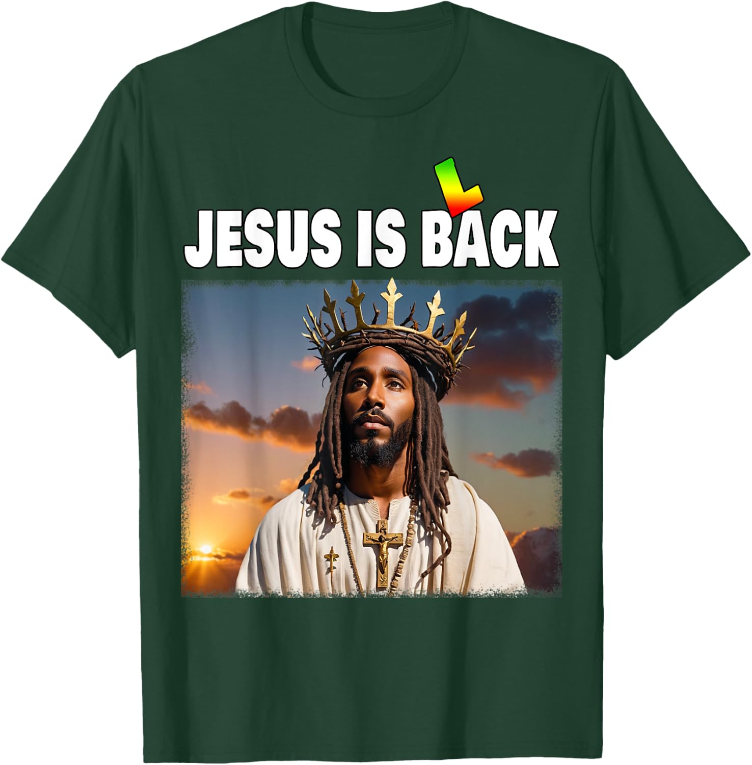 Black History Jesus T-Shirt - T-Shirt | Forest