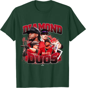 Corbin Carroll & Ketel Marte | Arizona Duos | MLBDDUO4014 T-Shirt - T-Shirt | Forest