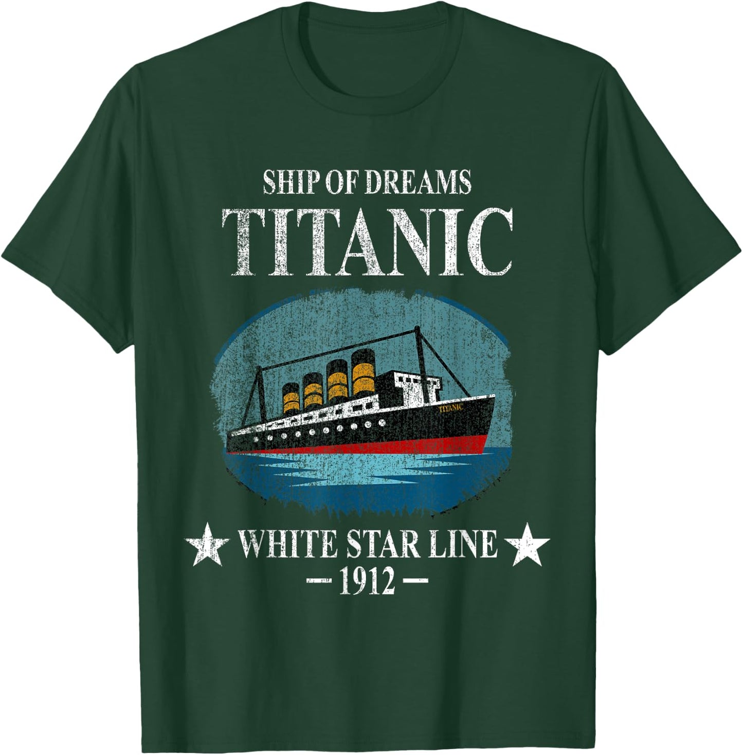 RMS TITANIC Ship Sailing Boat Ship 1912 Boys Girl Kids T-Shirt - T-Shirt | Forest