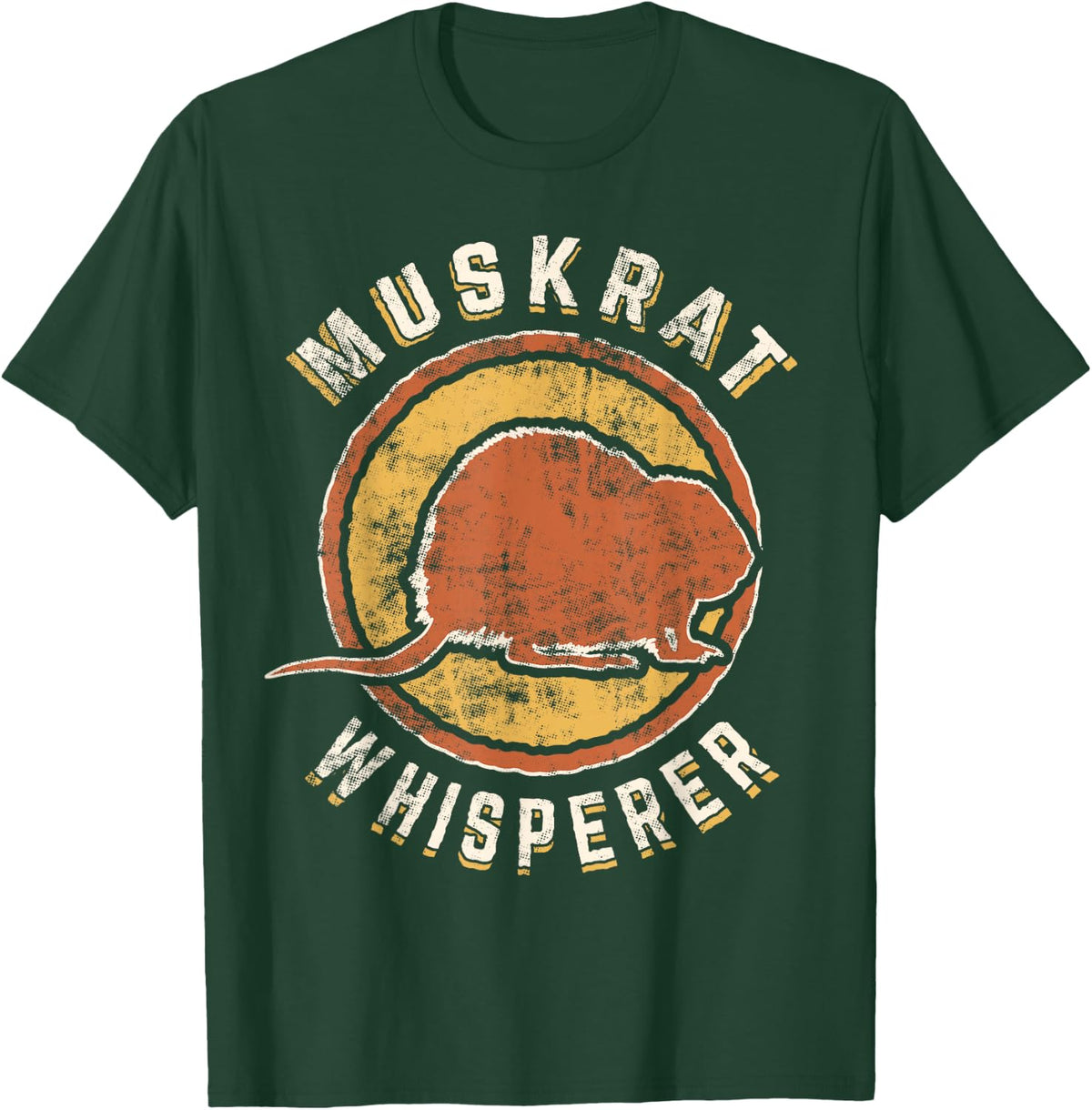 Muskrat Whisperer Vintage Classic Retro Animal Love T-Shirt - T-Shirt | Forest