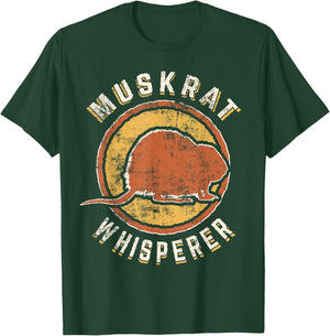 Muskrat Whisperer Vintage Classic Retro Animal Love T-Shirt - T-Shirt | Forest