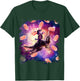 Cowboy Space Cat On Dinosaur Unicorn - Hotdog T-Shirt - T-Shirt | Forest