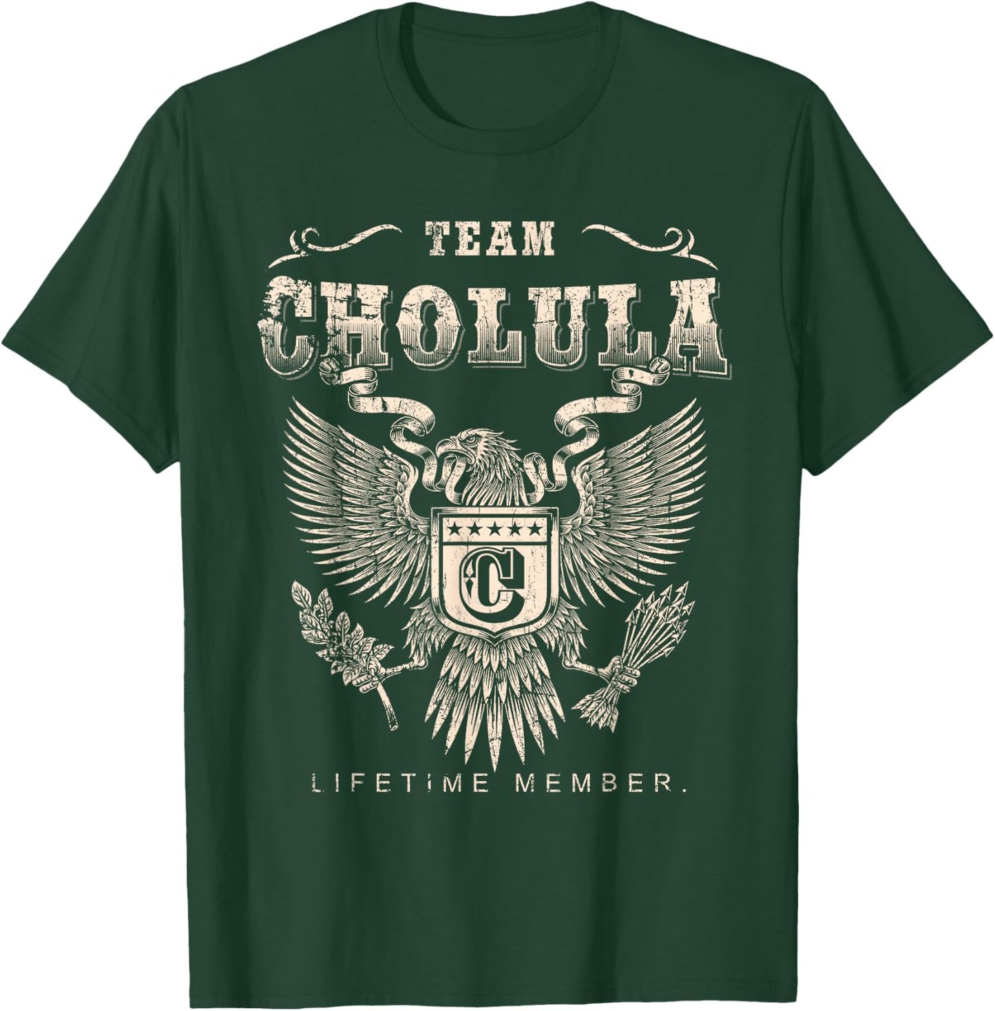 Team Cholula Lifetime Member - Cholula Name T-Shirt - T-Shirt | Forest