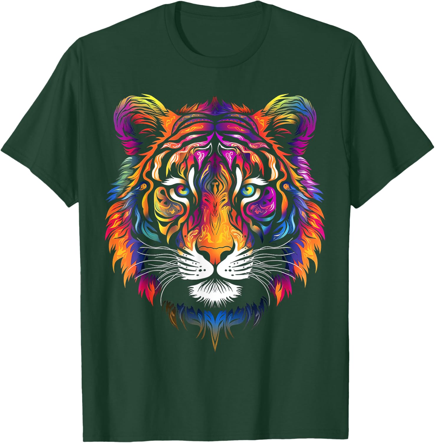 Tiger Animal Graphic Artwork Tiger T-Shirt - T-Shirt | Forest