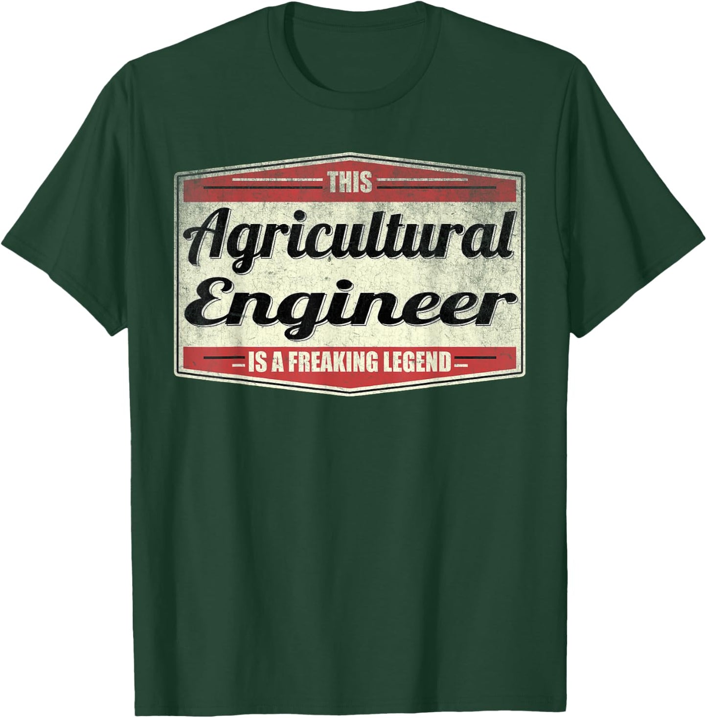 Funny Profession Quote Vintage Agricultural Engineer T-Shirt - T-Shirt | Forest