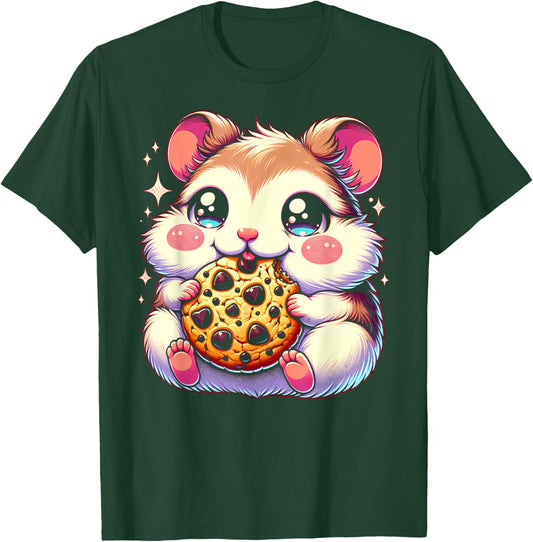 Pet Bliss Designs Delightful Kawaii Hamster T-Shirt - T-Shirt | Forest