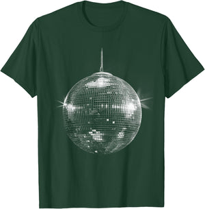 Retro Mirror Ball Disco Design T-Shirt - T-Shirt | Forest