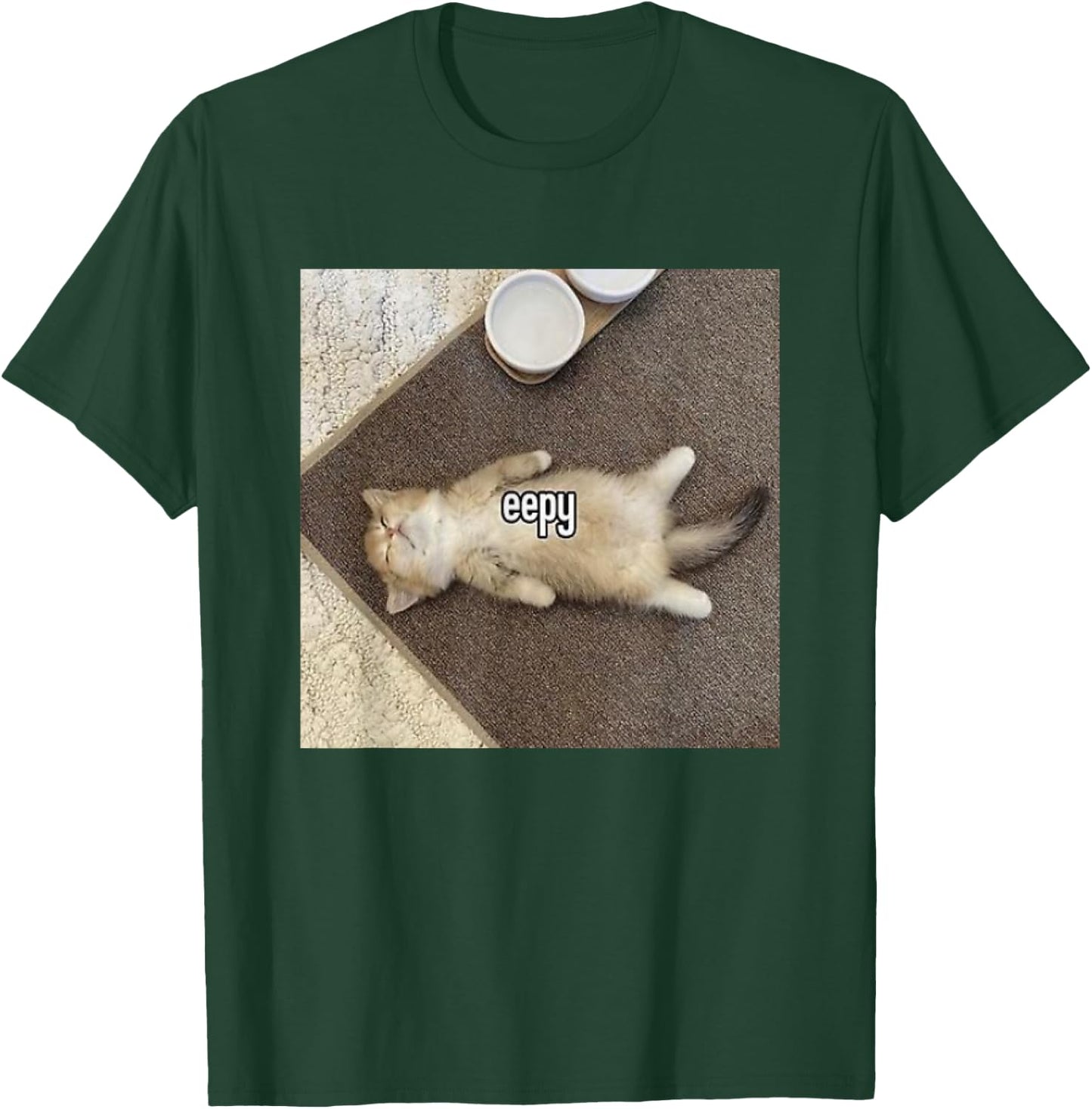 Eepy Cat, Silly Sleepy Cat Meme Women Kids T-Shirt - T-Shirt | Forest