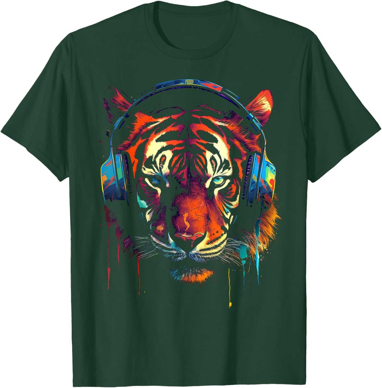 Tiger Animal Motif Artwork Tiger T-Shirt - T-Shirt | Forest