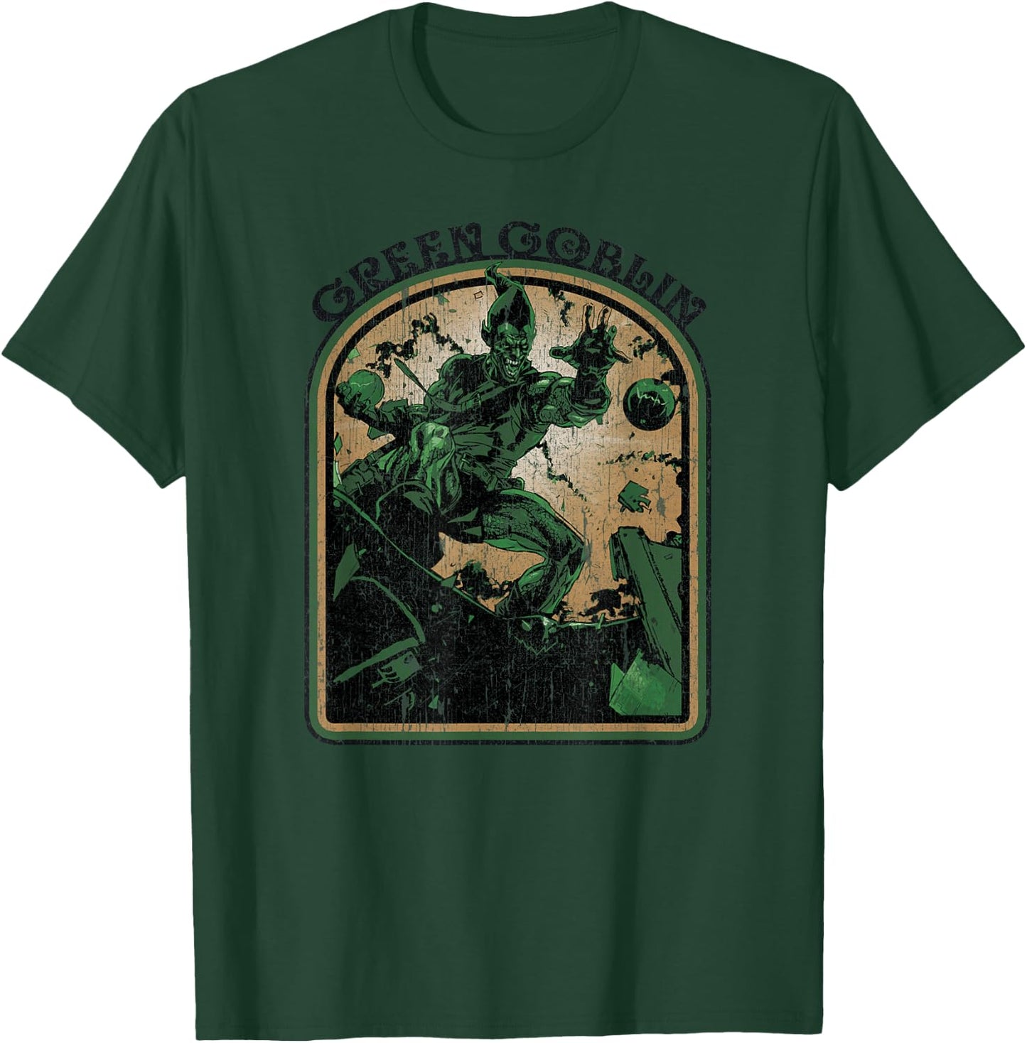 Marvel Comics Retro Green Goblin Vintage Villain T-Shirt - T-Shirt | Forest