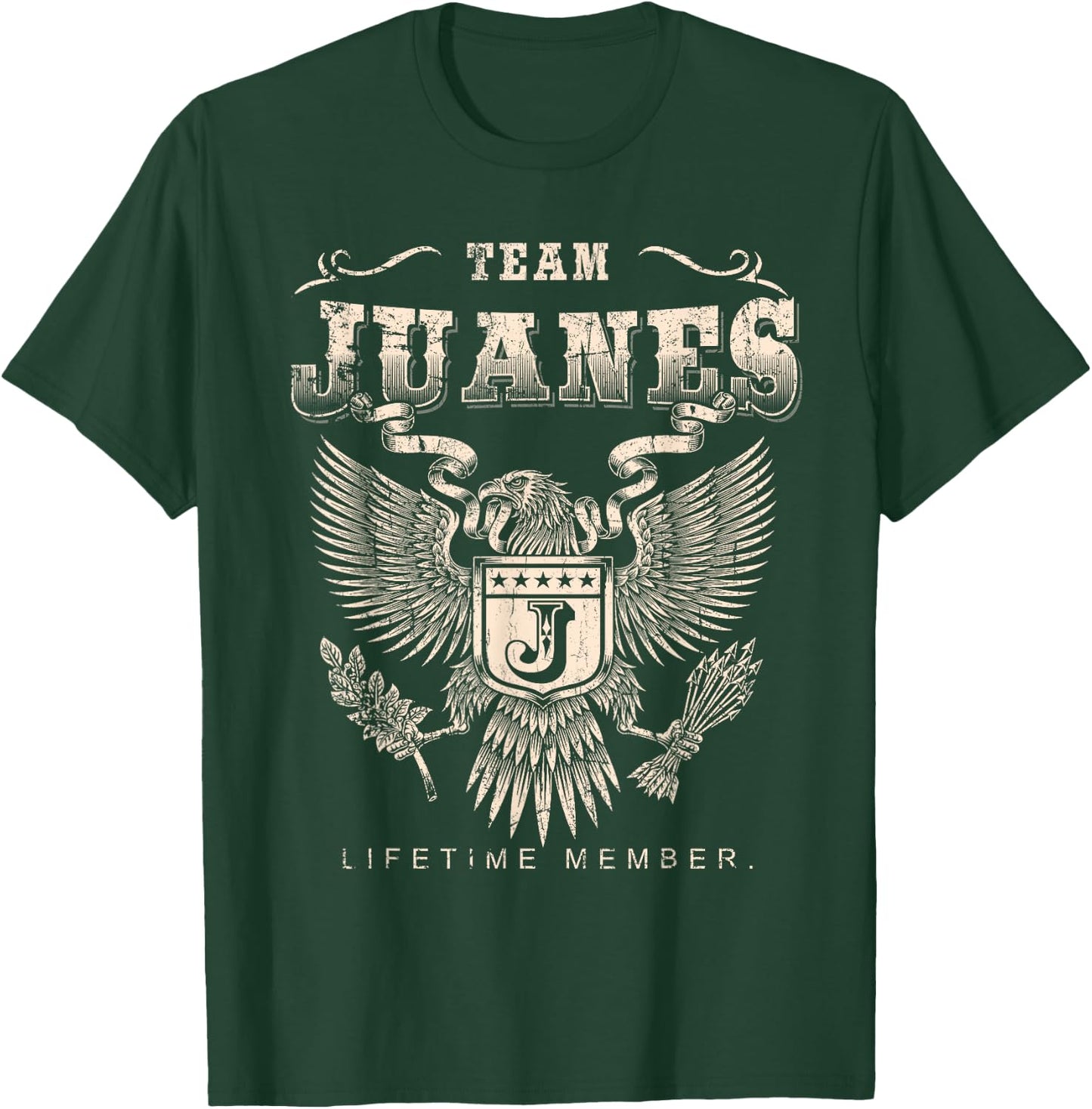 Team Juanes Lifetime Member - Juanes Name T-Shirt - T-Shirt | Forest