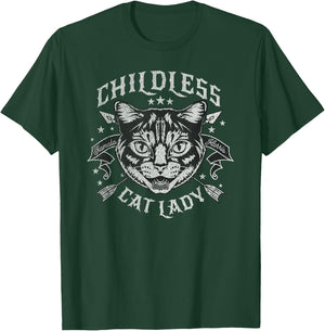 Childless Cat Lady T-Shirt - T-Shirt | Forest